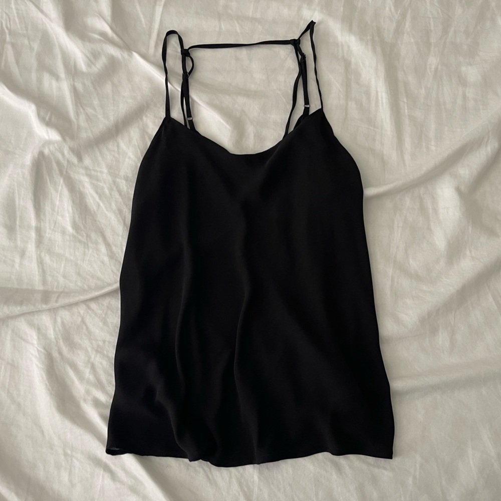 BCBGMaxAzria Black Strappy Cami size small